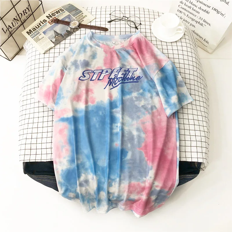Свободная футболка с принтом в стиле Харадзюку для девочек 12 лет буквами и