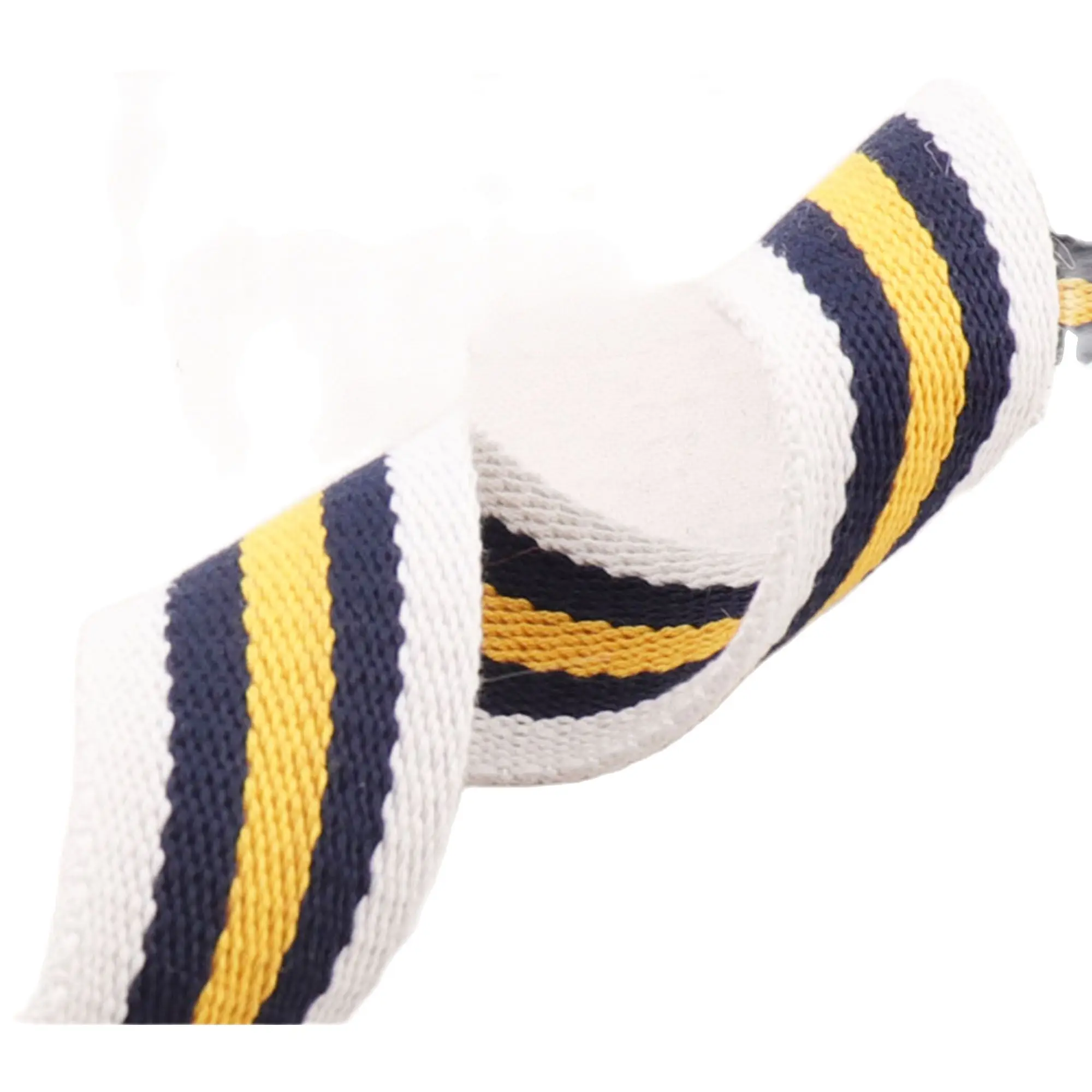 Саржевая лента в белую чёрную оранжевую полоску 1 1/2 дюйма|Тесьма| |