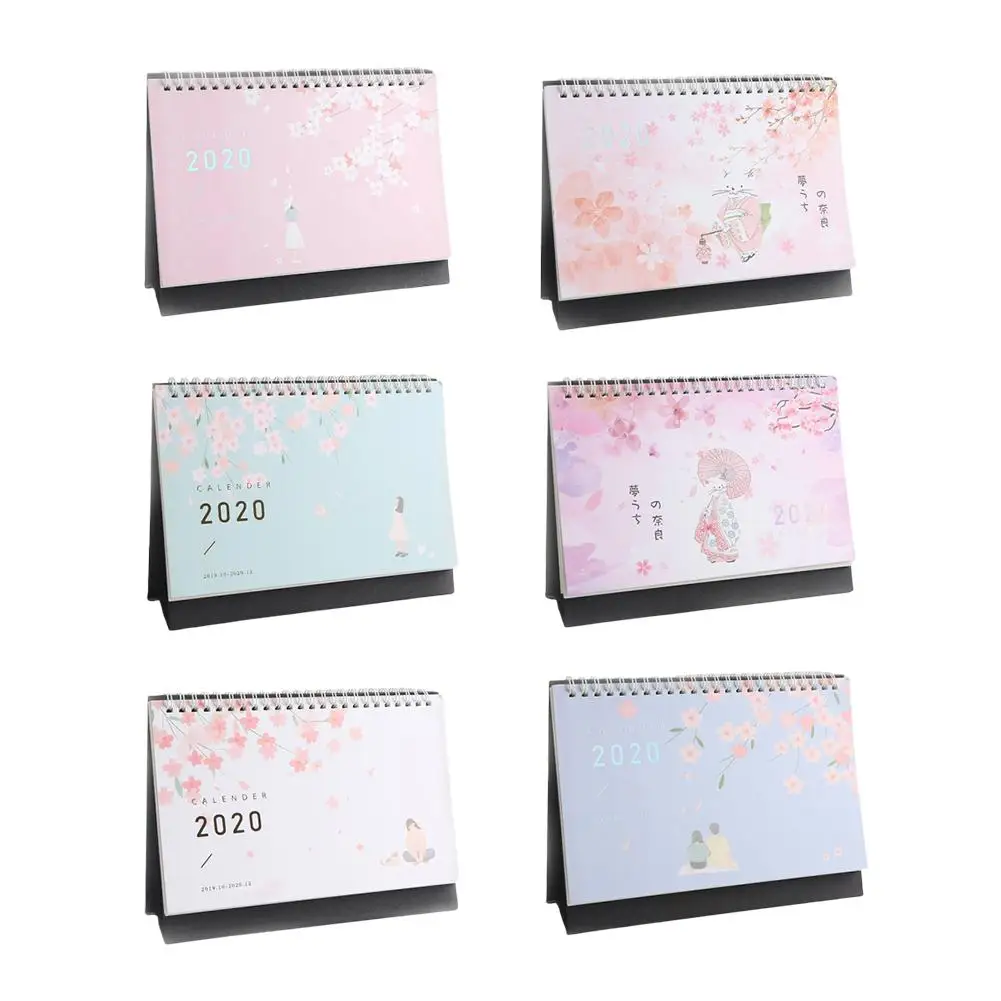 2020 настольный календарь среднего размера работает с июля 2019 по Dec