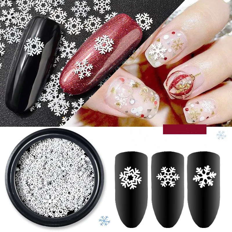 

The White Snow 3D Nail Art Decoration Snow Flakes Accessories Manicure Nail Art for DIY#S-J101