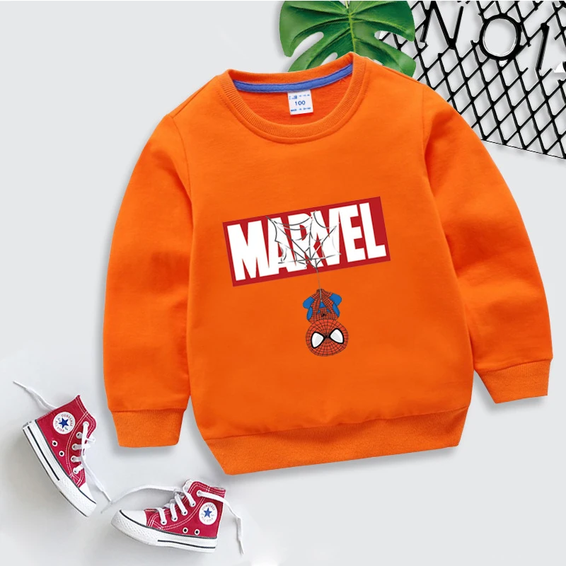 Новинка детский топ толстовка с капюшоном Человек-паук новая Пижама футболка