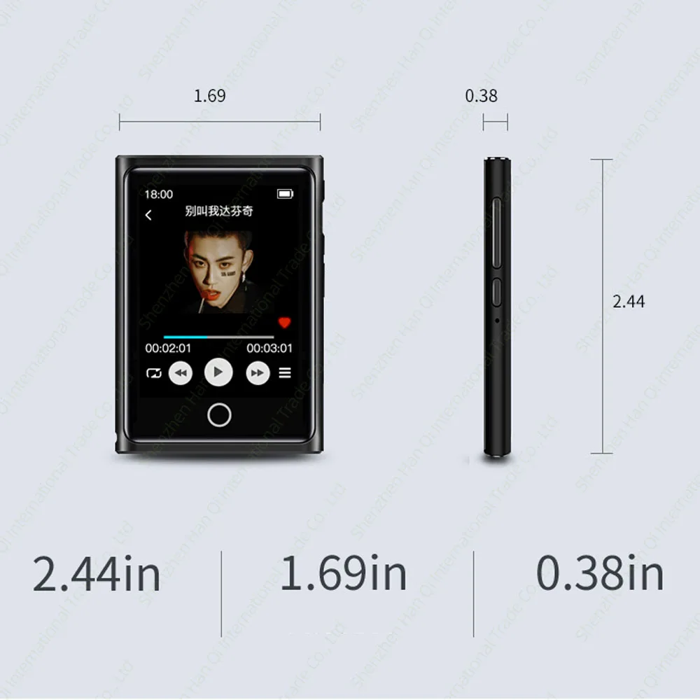 RUIZU M2 Bluetooth MP3 плеер полный сенсорный экран 8 ГБ 16 ГБ портативный аудио музыкальный плеер с fm-радио запись электронная книга видео плеер