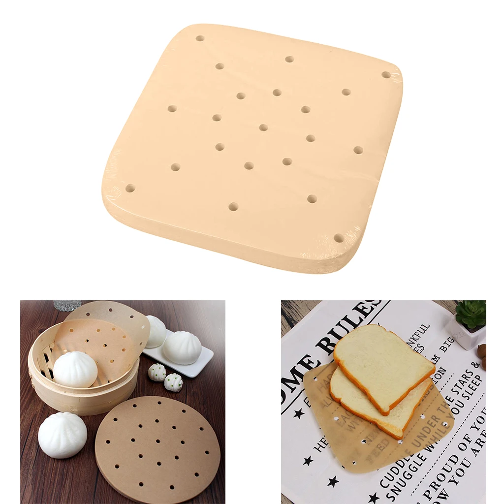 100 шт. круглые пергаментные бумажные вкладыши для выпечки безопасные печи и