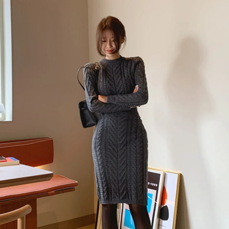 Корейский стиль темпераментный свитер из конопляной ткани Сумка с узорами на