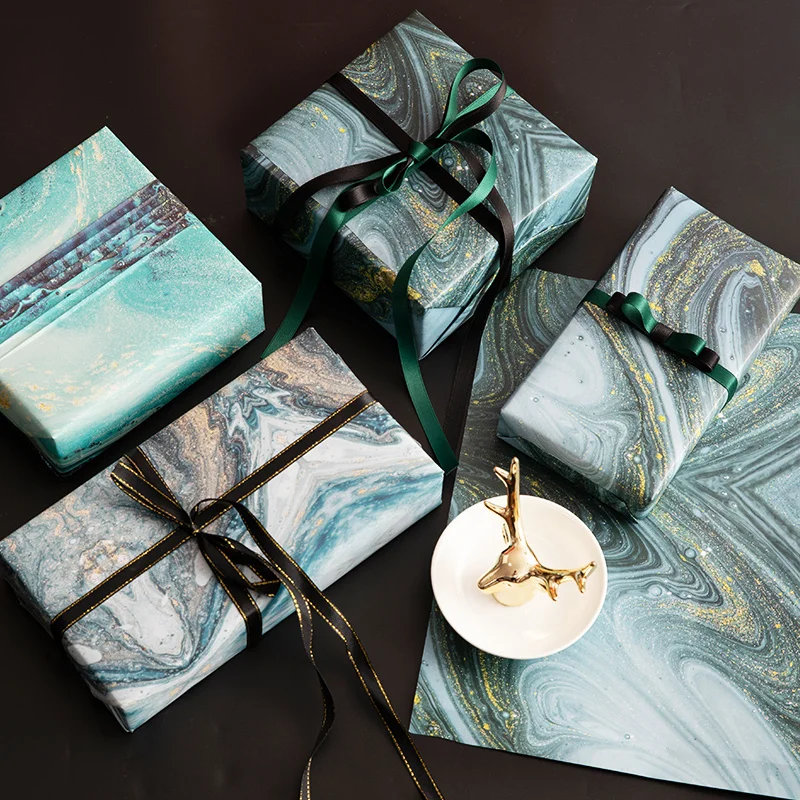 2 листа подарок Обёрточная бумага пинг Бумага Ins сказочной звездное небо Млечного