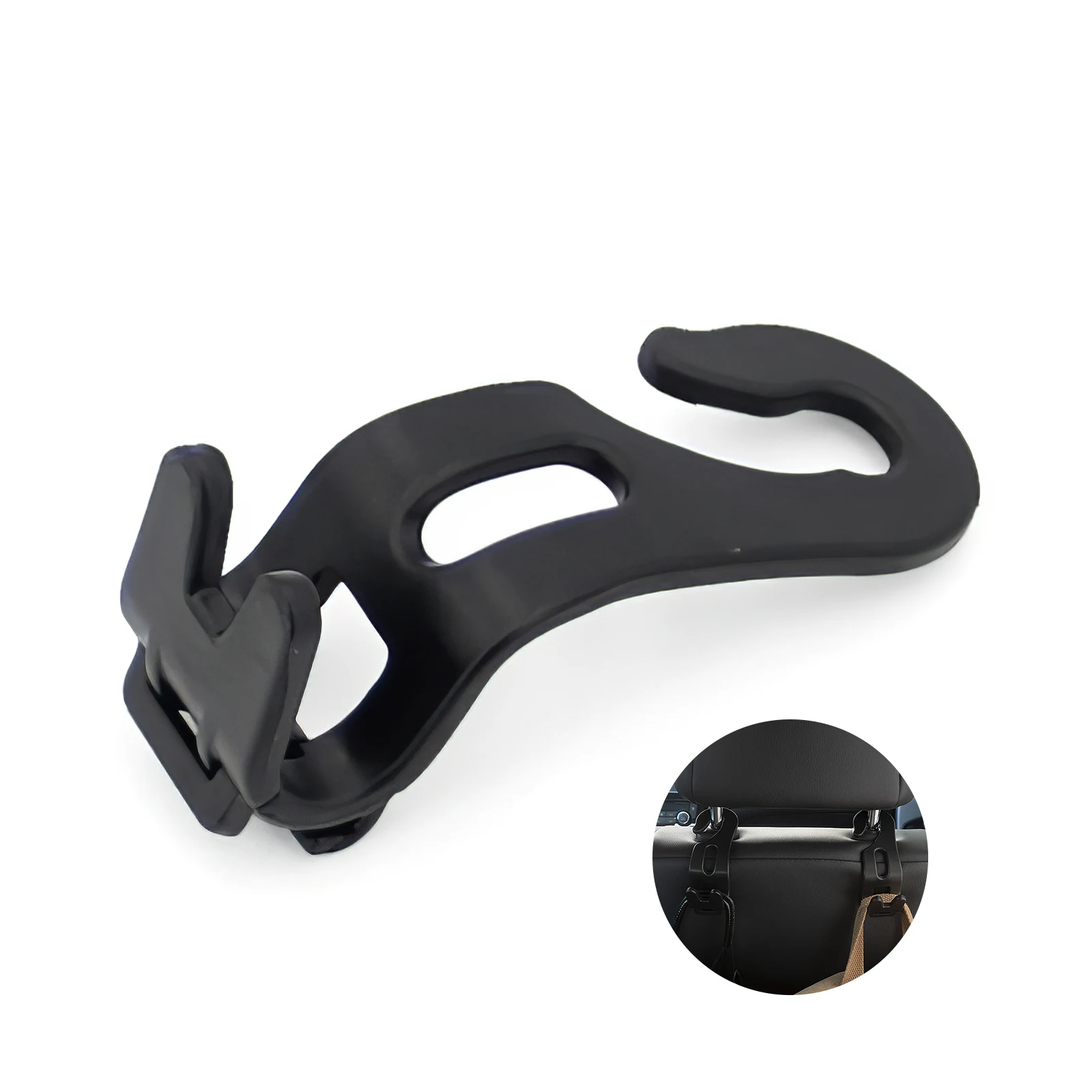 

4pcs Car Headrest Hook Sturdy Car Handbag Hanger Durable Car Storage Hook Lightweight Back Seat Headrest Hanger Compact