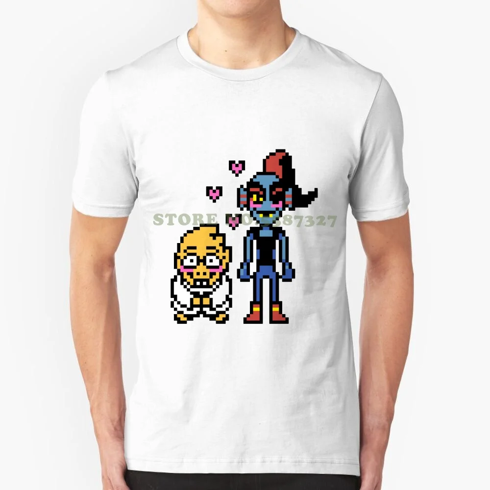 Undertale - Alphys And Undyne черно-белая футболка для мужчин и женщин Тоби лиса альфис Sans Frisk