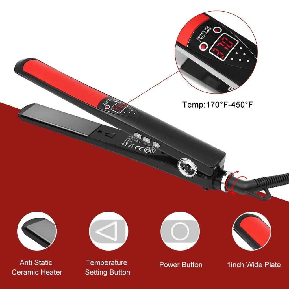 2019 профессиональные 2 в 1 портативные щипцы для завивки волос выпрямитель утюжок