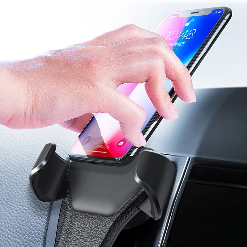 Автомобильный держатель для телефона Gravity универсальный на решетку воздуховода