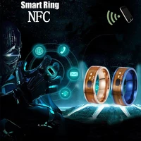 2021 fashionable stainless steel high tech nfc smart mens and womens rings for iphone and android phones with functionality