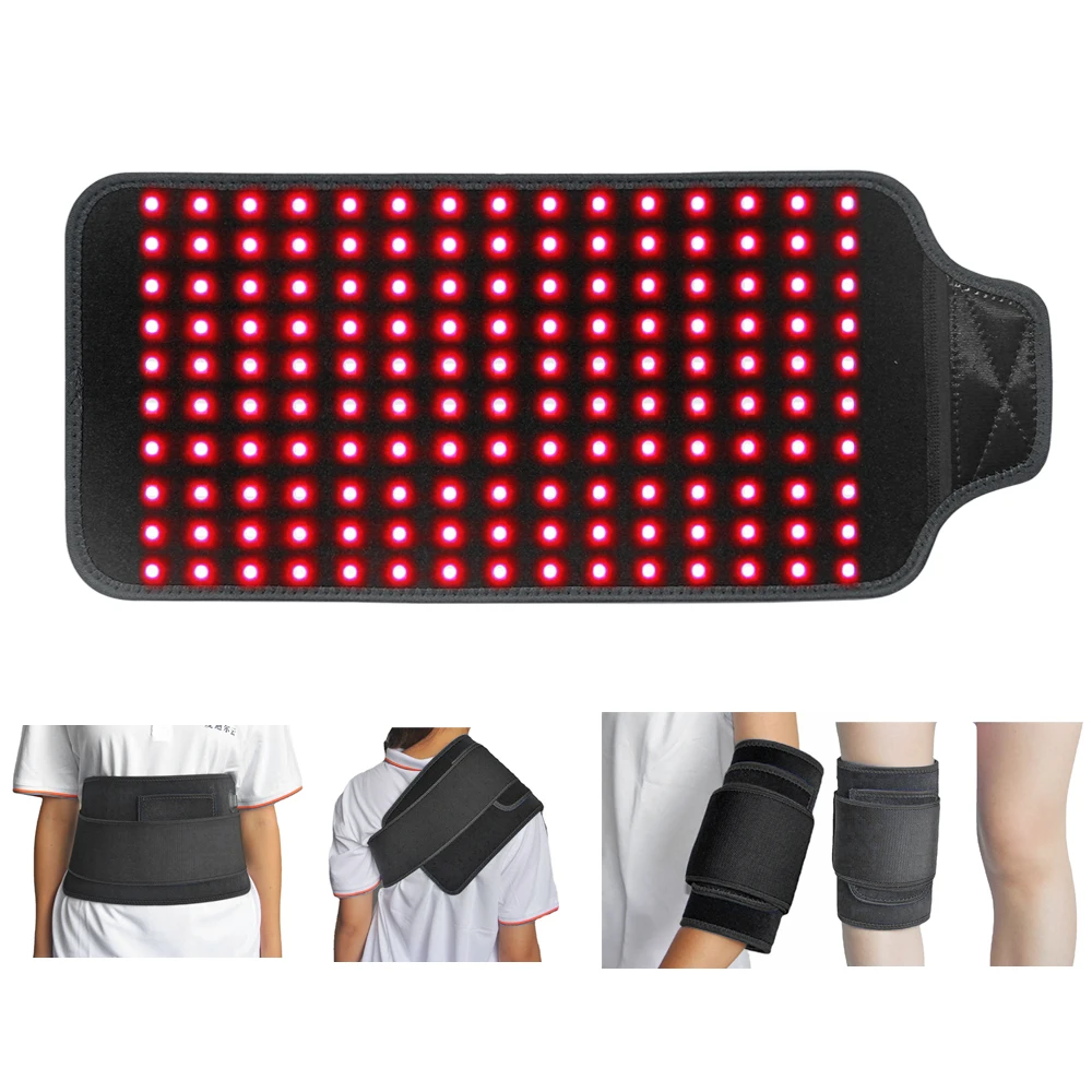 24W Red Light Therapy Belt 660nm LED Red Light and 850nm Near-Infrared light Treatment , Fade Scar and Spot Relieve Muscle Pain