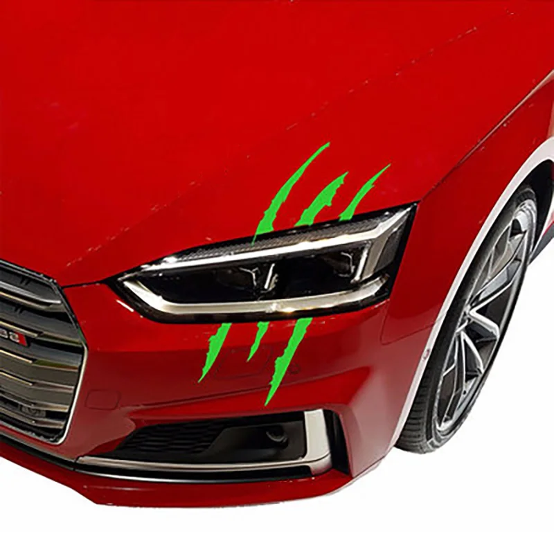 40х12см забавная Автомобильная наклейка светоотражающая полоска монстра от