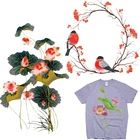 Патчи с цветами, плавкие термоклейкие наклейки для одежды, термоклейкие нашивки для одежды, текстильные наклейки сделай сам, аппликация для куртки