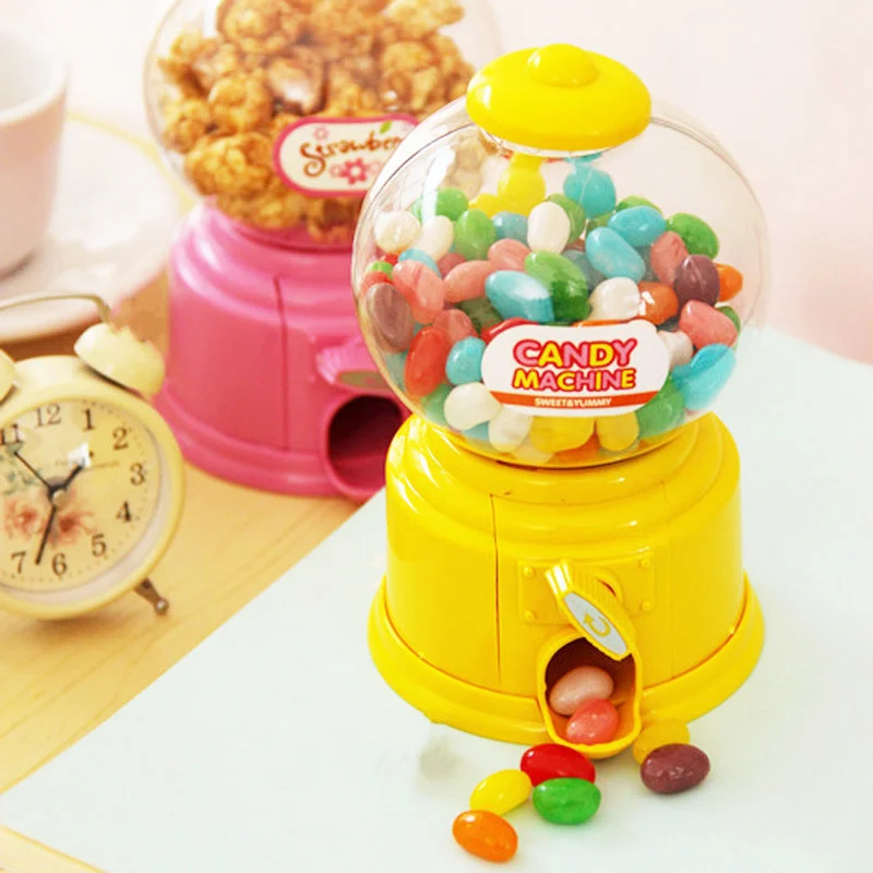 

Korean vending Sweets Candy Machine Piggy Bank deposit box children's money saving bank alcancia piggy Kids lovers gift