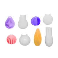 bottle lantern shape candle molds 3d silicone pear fan forms mould for candle making supplies resin clay mold home decor tool