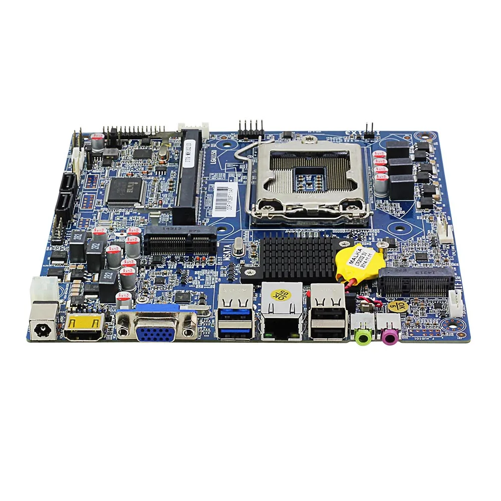 Настольная материнская плата ITX Intel H81 LGA 1150 Socket USB2.0 SATA2.0 PCI-E DDR3 ПАМЯТЬ i3 i5 i7 процессор старая материнская плата