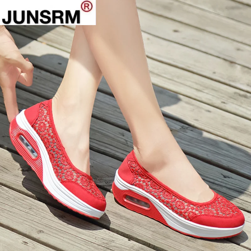 

2021 Women's Shoes Autumn Women's Non-slip Shockproof Wear-resistant Sneakers Lace Mesh Comfortable Breathable Casual Shoes