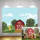 Фон для фотосъемки с изображением фермы, осеннего Красного склада, тыквы, в стиле масляных плодов, видео фоны, реквизит