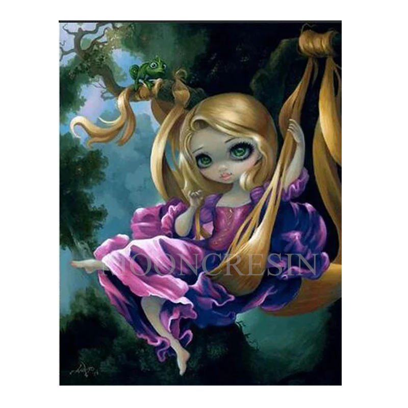 

5D DIY Diamond Painting Butterfly Cartoon Girls Full Square/Round Embroidered Cross Stitch Gift Home Decor Rhinestones Needlwork