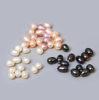 favorite pearl jewelry natural freshwater half hole pearls loose beads for diy jewelry making stud earrings rings pendant access
