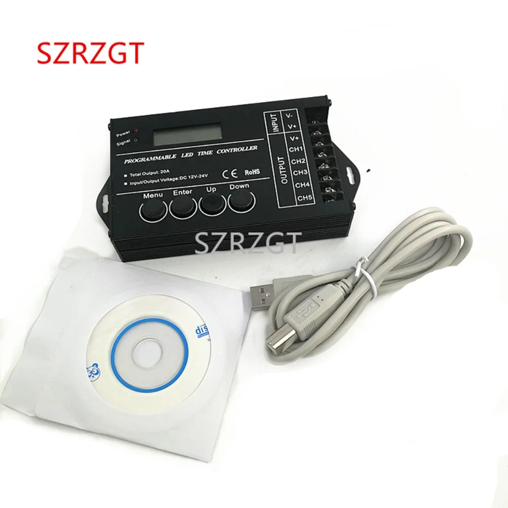 Контроллер TC420 TC421 с программируемым временем и светодиодной лентой на 5 каналов