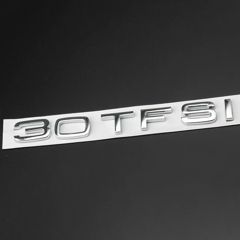 Перемещение автомобиля Стикеры s для Audi A3 A4 A6 Q3 Q5 Q7 30 35, 40 45 50 55 TFSI ограниченное 3D Металлическая Задняя эмблема хвостовая часть значок Стикеры - Название цвета: G