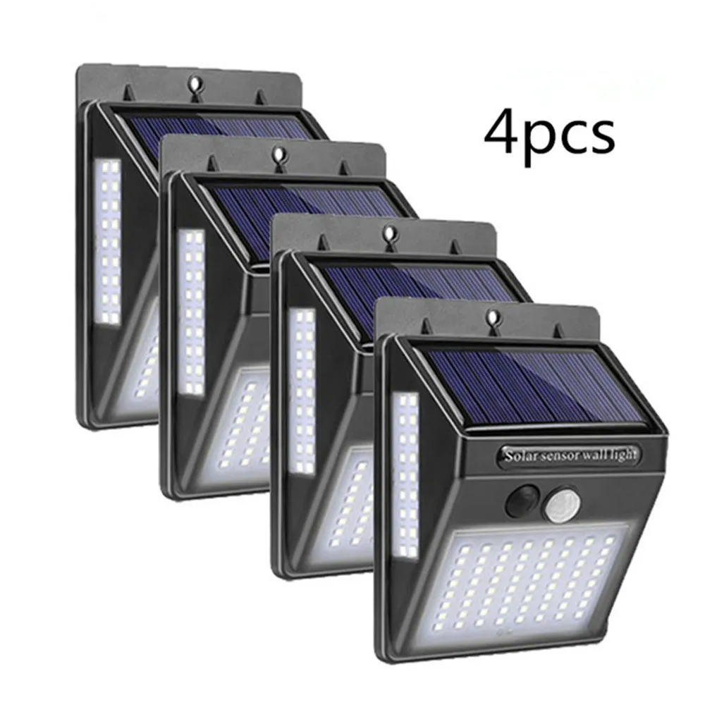 1 4 шт. светильник на солнечной батарее с датчиком движения|Светодиодные