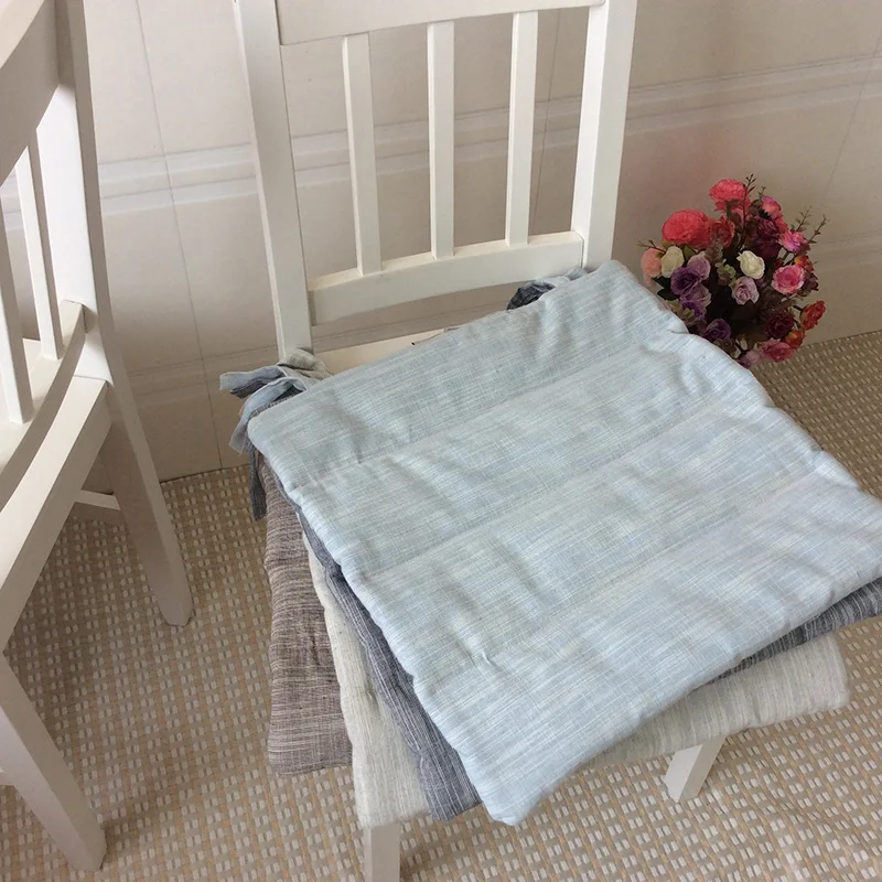 

Cotton And Linen Dining Table And Chair Cushion, Bench Desk And Chair Cushion, Student Winter Cushion With Fixed Rope