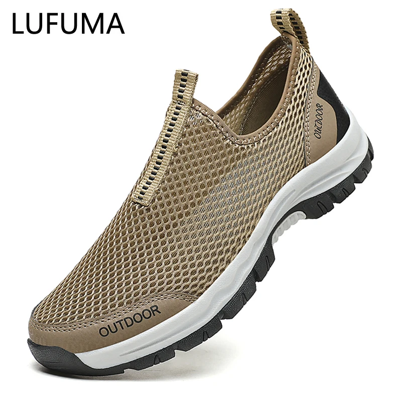 Кроссовки мужские сетчатые для активного отдыха повседневные воды Нескользящие