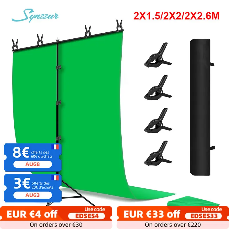 Зеленый экран Chromakey с Т образным фоном поддержка зеленого экрана подставкой для
