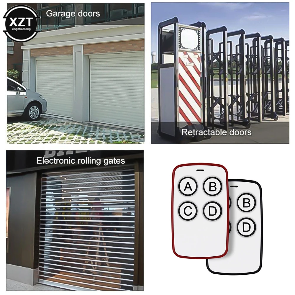Пульт дистанционного управления для ворот гаража 315 Гц копия/Обучение двери A B C D/4