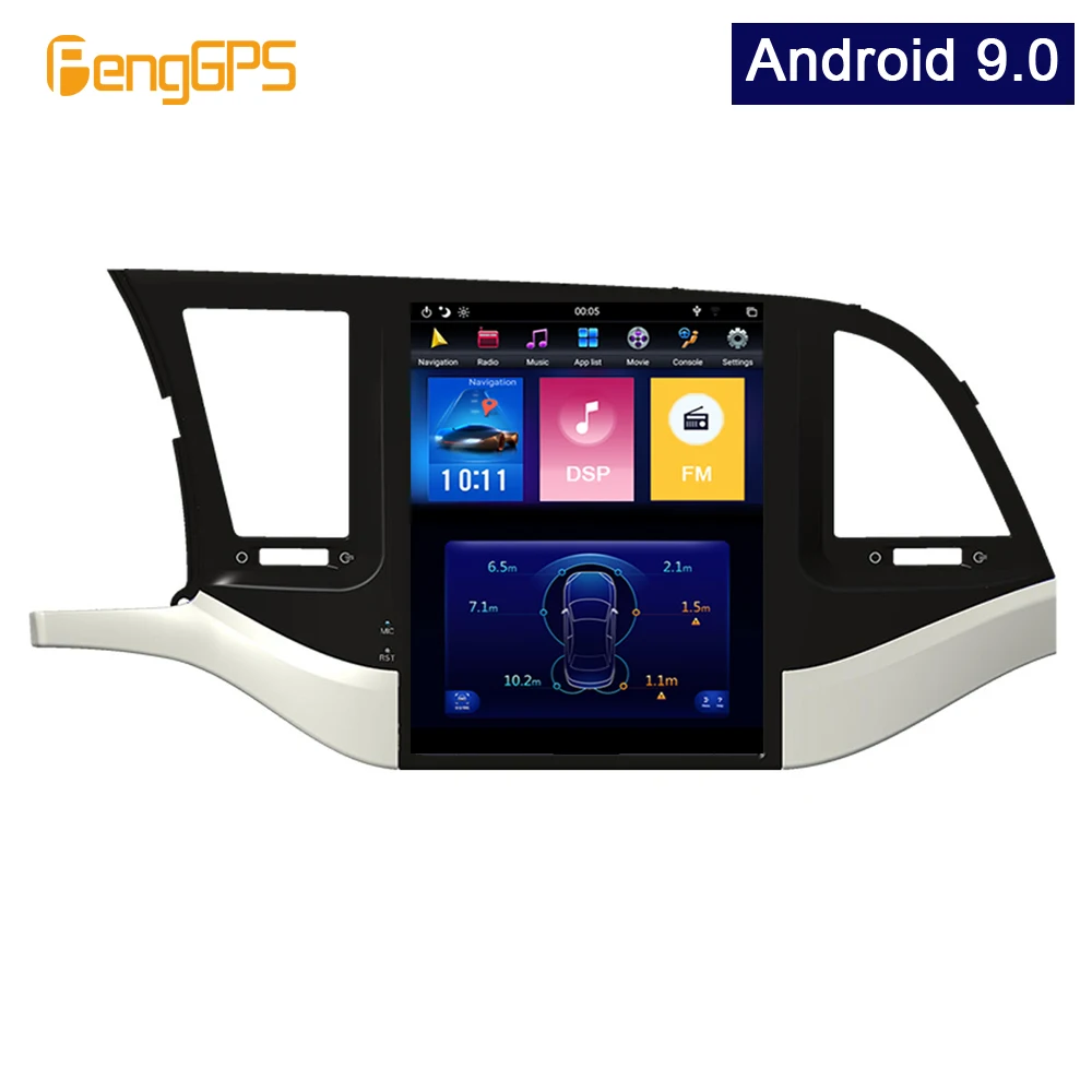 

Вертикальный экран Tesla для Hyundai Elantra2016, Android 9,0, GPS-навигация, 4K, CD, DVD-плеер, мультимедиа, стерео, головное устройство HD