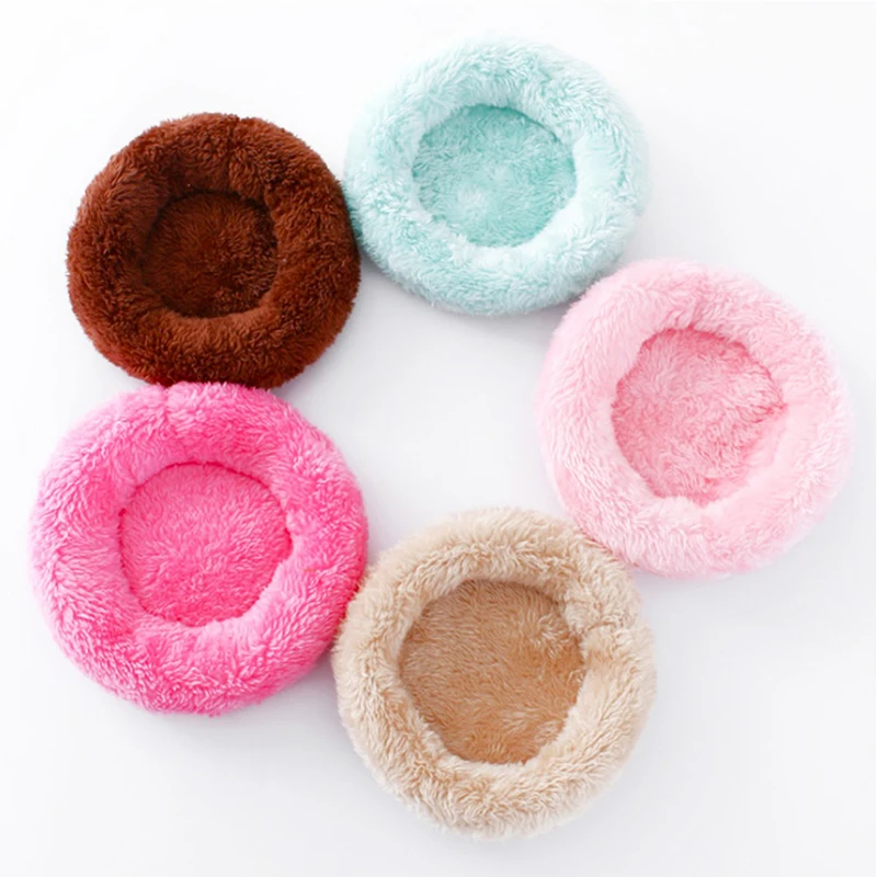 Легкая стирка теплые мягкие хлопковые зимние кровати для маленьких питомцев