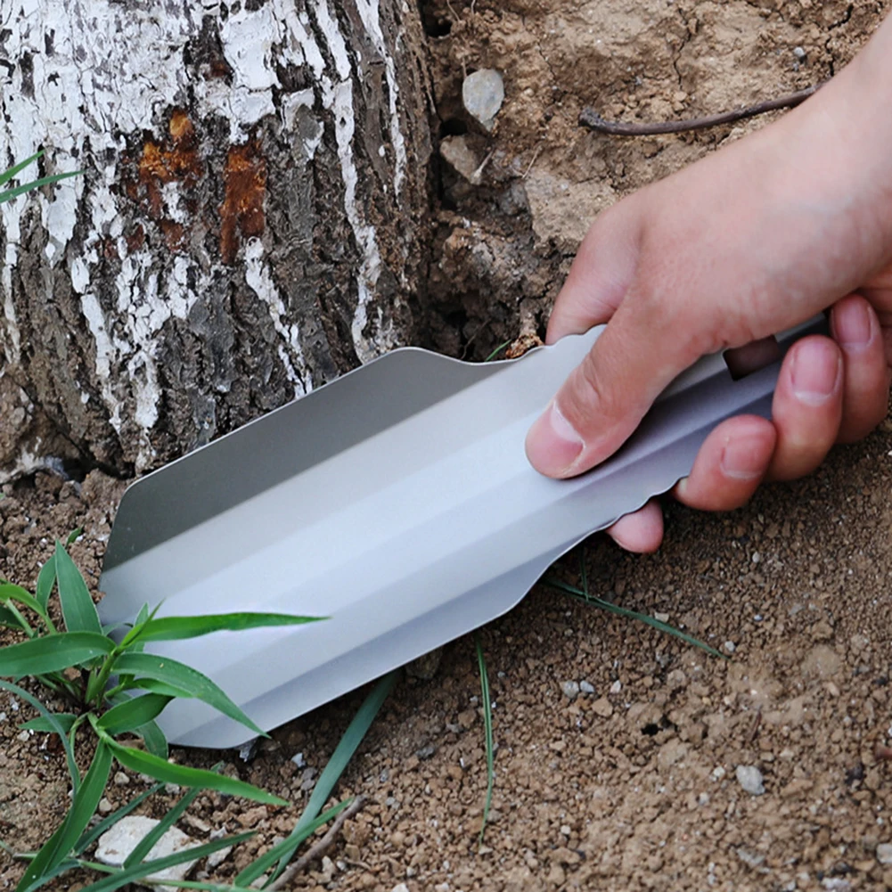 

Multifunction Titanium Shovel Survival Emergency Spade Gardening Camping Hiking Hand Trowel Tools with Storage Bag
