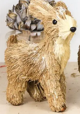 9 4 &quotВысота рождественские украшения олени соломенные сизальные Новогоднее