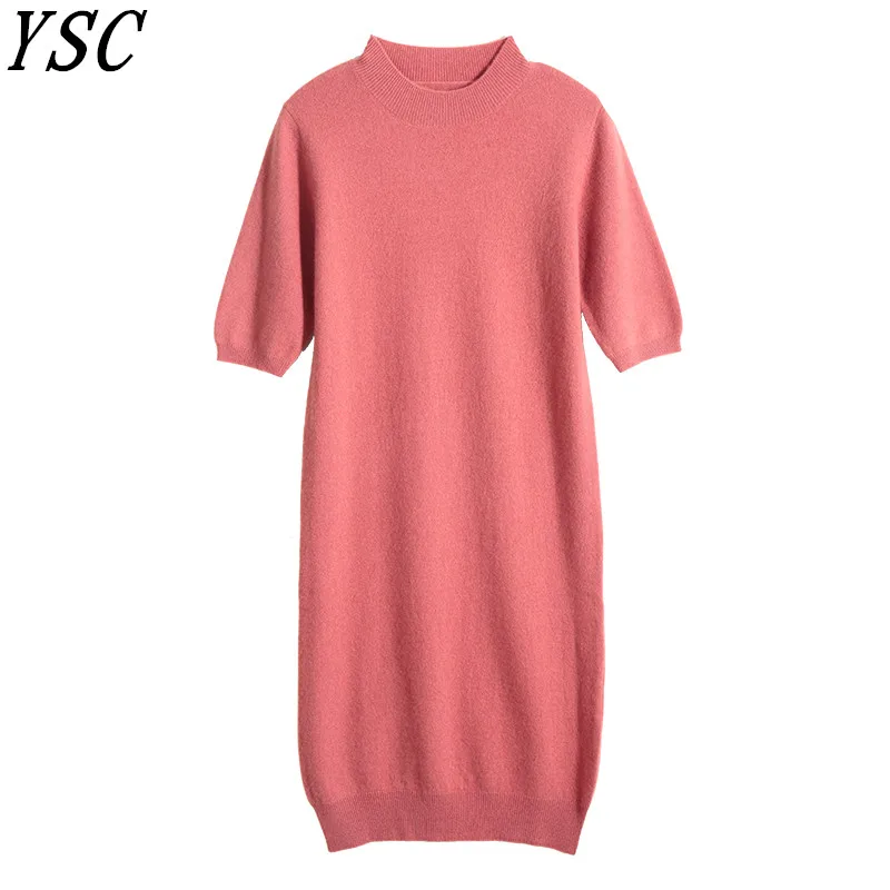 2018 весна новейший стиль женское трикотажное кашемировое шерстяное платье