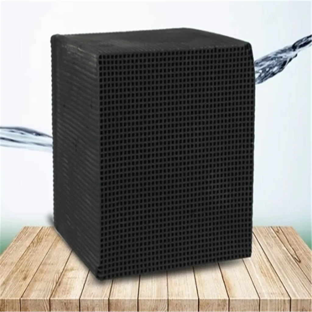 Фильтр для воды с активированным углем Eco-аквариум очиститель Cube 10x10 см сотовый