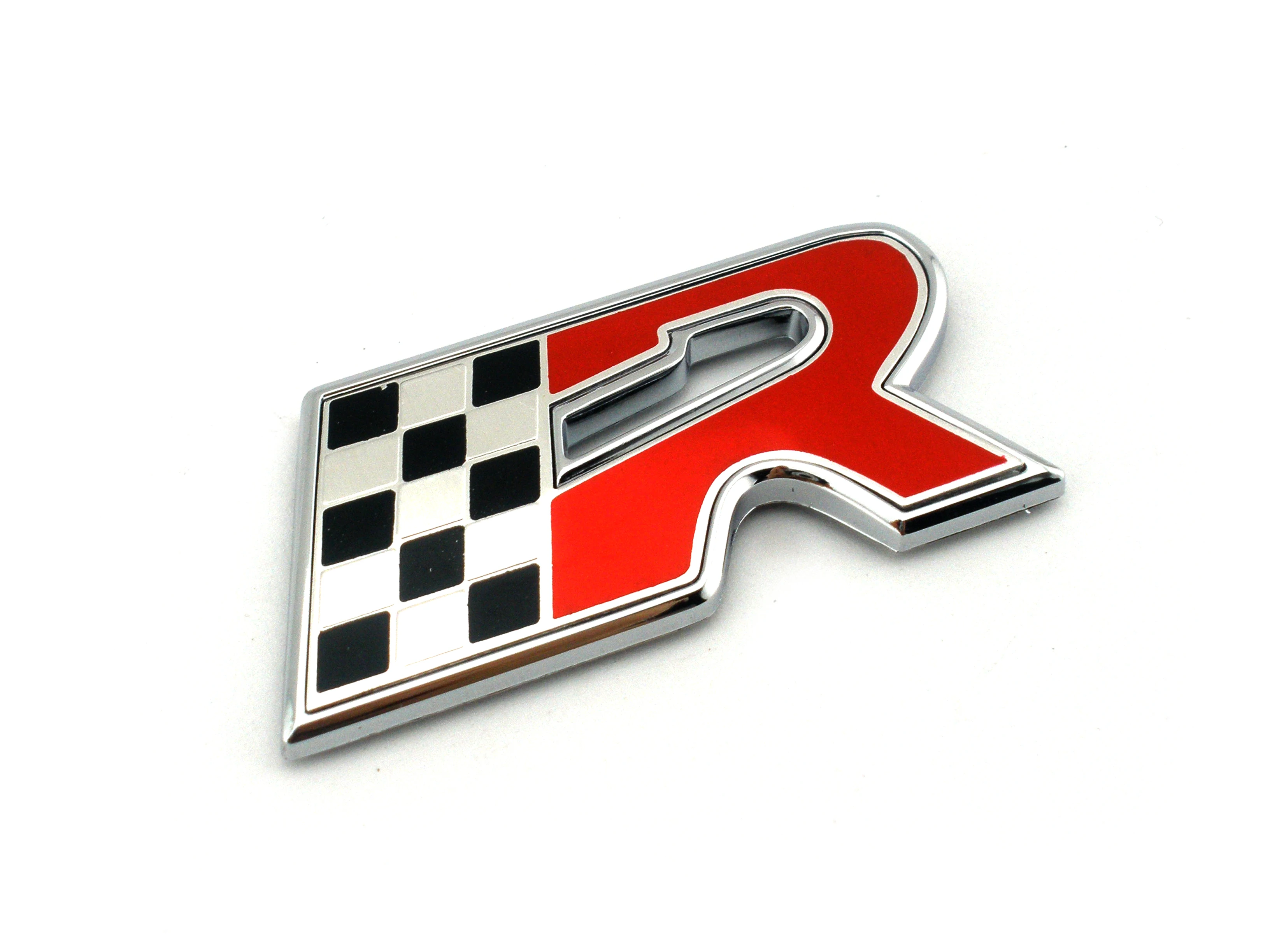Хромированный флаг R Автомобильная эмблема стикер для Леона купры Алтея Ибица