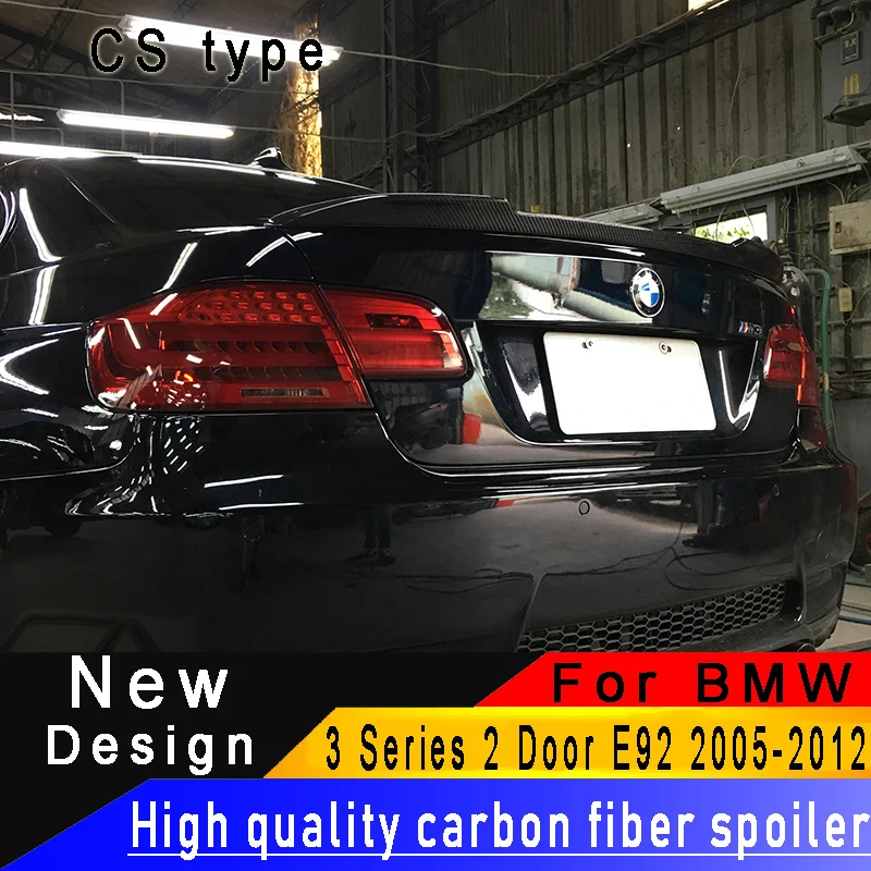Для BMW 3 серии двухдверный стол тумба с M3 E92 2005 2012 углеродного волокна заднее крыло
