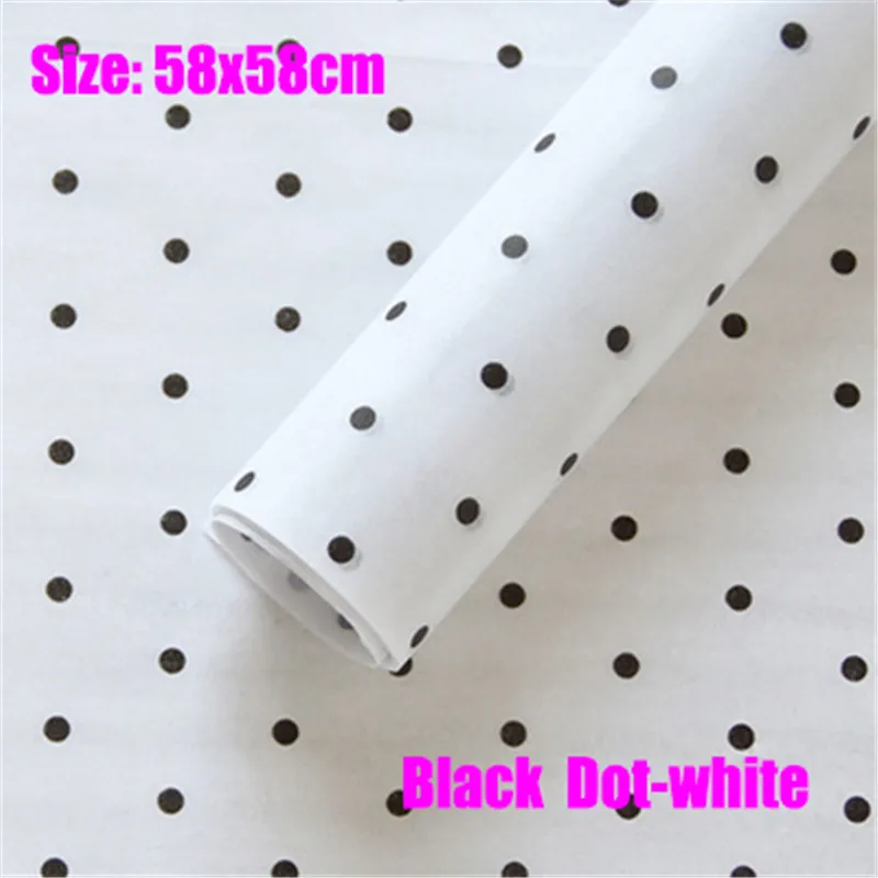 20 листов в упаковке папиросная бумага с цветами и точечным принтом подарочная