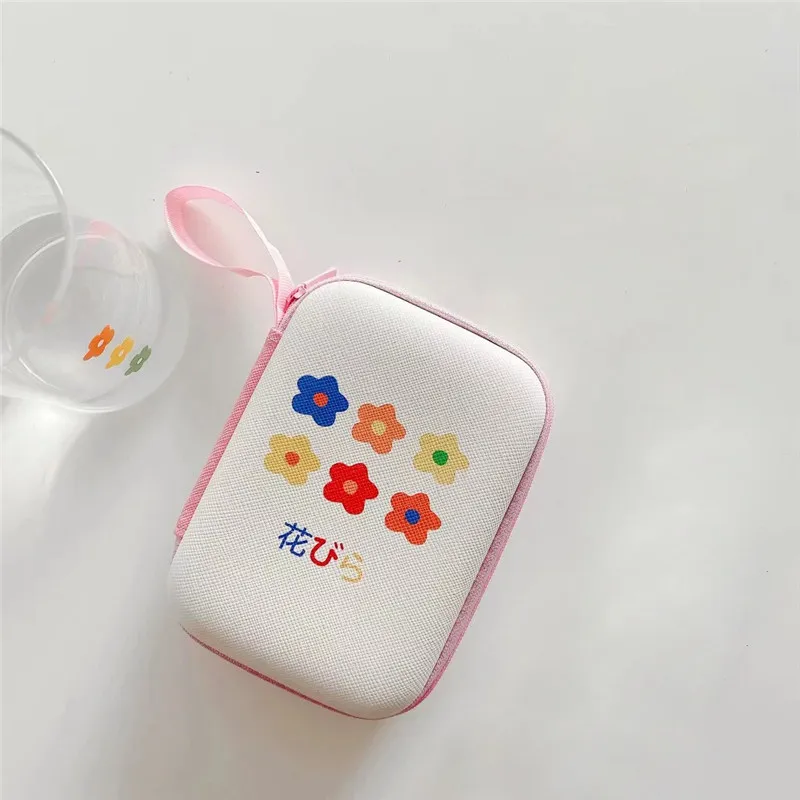 Жесткий чехол на молнии с мультяшным рисунком для наушников Airpods Redmi Airdots сумка