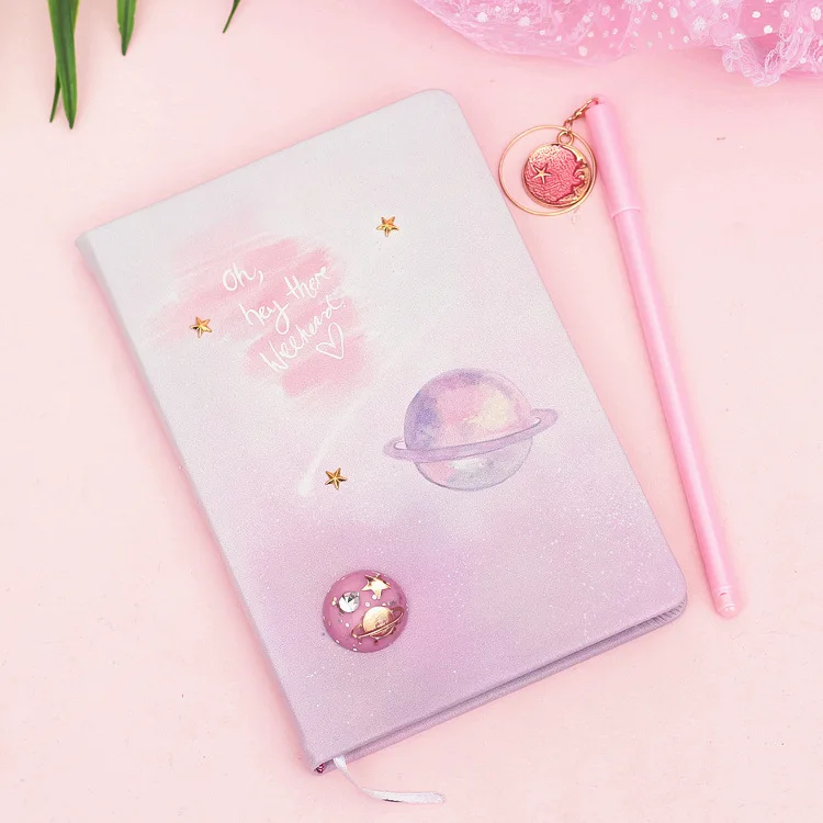 1 Набор Ins красивое волшебное небо пара влюбленных блокнот Вселенная/секретный