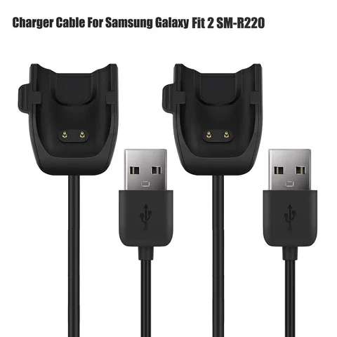 Зарядное устройство, 2 шт., 1 м, совместимое с Samsung Galaxy Fit 2, умные часы, USB-кабель для зарядки, адаптер для Samsung Galaxy Fit2