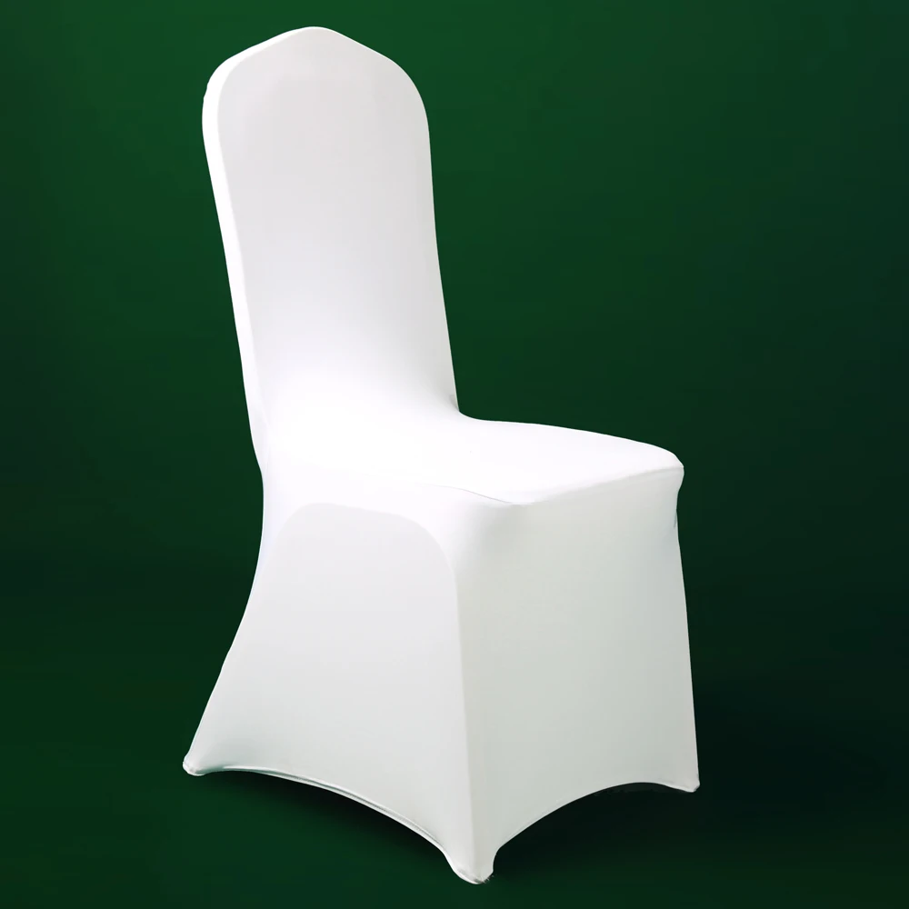 50/100 шт лайкра белая свадебная чехол для кресла спандекс гостиницы