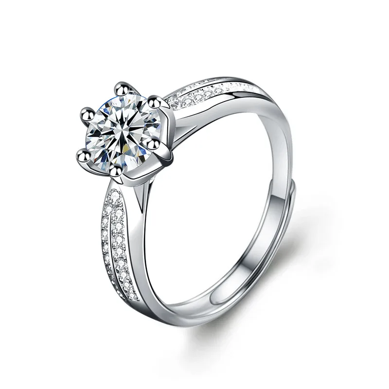 

Кольца ювелирные изделия 925 серебро Муассанит кольцо для женщин, хорошее ювелирное изделие D Цвет 1ct 2ct церемонию покроя «Принцессы», кольцо ...
