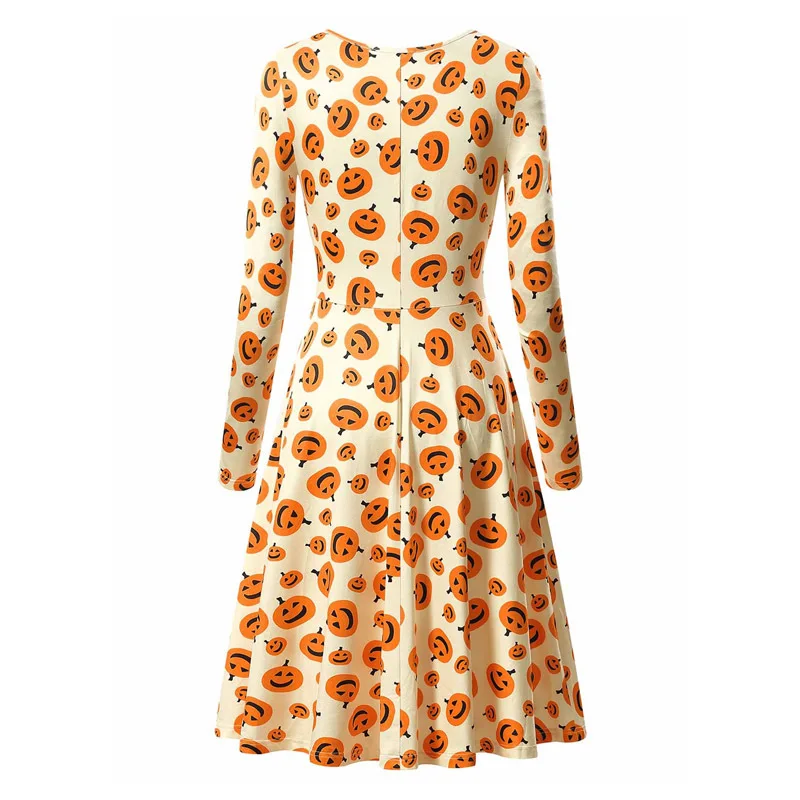 2019 Быстрая отправка девушка Для женщин с длинным рукавом тыквы Череп для