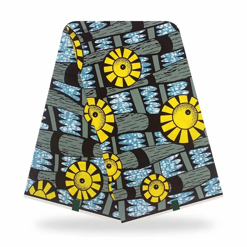 Африканская ткань с принтом 6 ярдов африканская оптовая продажа Африканский Воск