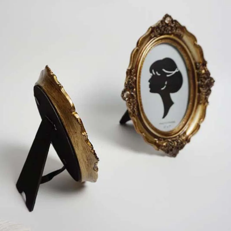 Европейская бронзовая Золотая Резная Фоторамка креативная полимерная