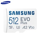 Micro SD карта памяти SAMSUNG EVO Plus, 256 ГБ, 128 ГБ, A2 V30 U3 класс 10