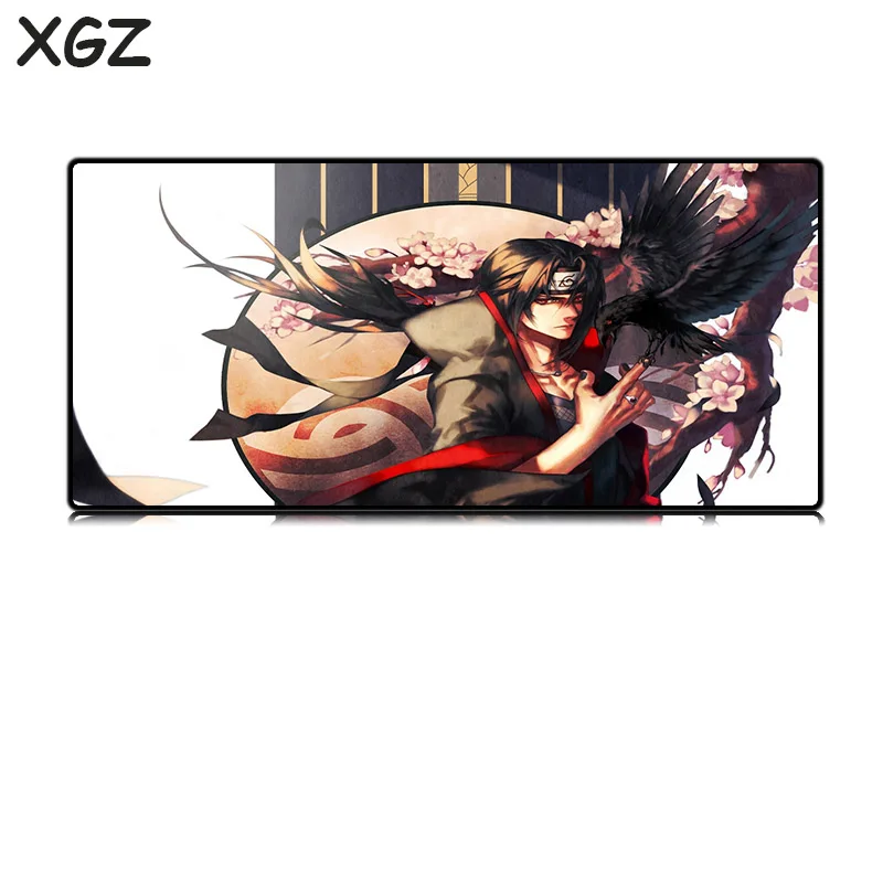 Коврик для мыши XGZ Youth Anime большой размер черный зажим Шаринган Itachi Настольный
